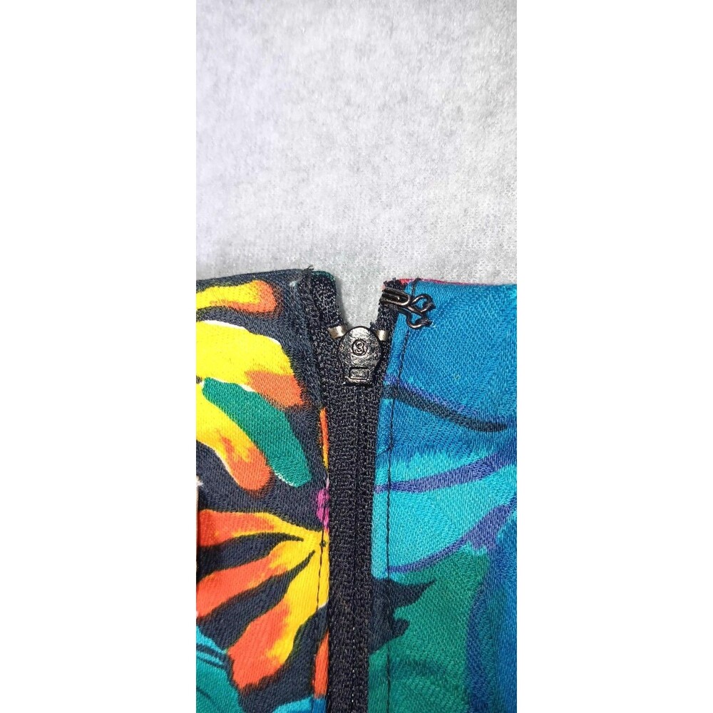 Vintage Talbots David Warren Bodycon Dress Womens Size 10 Multicolor Floral... - Picture 16 of 16